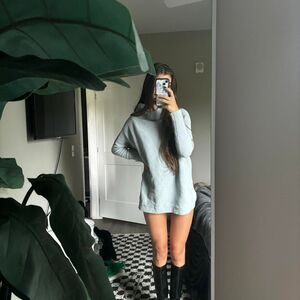Free-people Women's Grey and Blue Jumper